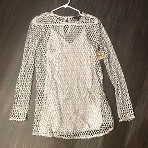 Forever 21 after dark collection silver dress, size S.